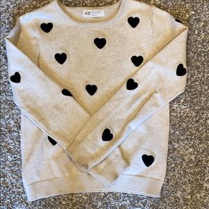 H&M Girls Heart Sweater